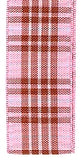 Morex Blackberry Plaid Polyester Tartan Ribbon