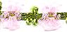 JKM Organdy Flower Garland Trim - 1/2" Width