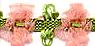 JKM Organdy Flower Garland Trim - 1/2" Width