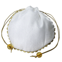 JKM Silky Metallic Round Pouches
