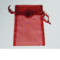 JKM Sheer Gift Bags with Flower