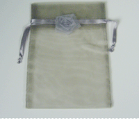 JKM Sheer Gift Bags with Flower