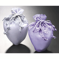 JKM Heart Shaped Bag with Fancy Trim