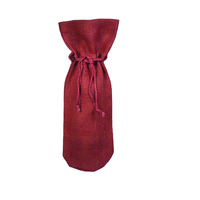 JKM Jute Wine Bag with Drawstring