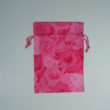 JKM Satin Rose Print Gift Bag