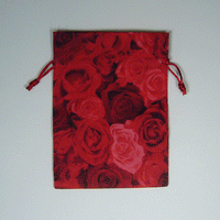 JKM Satin Rose Print Gift Bag