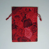 JKM Satin Rose Print Gift Bag