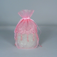 JKM Lace Trimmed Gusset Bag