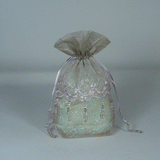 JKM Lace Trimmed Gusset Bag