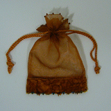 JKM Sequined Velvet Trimmed Bags