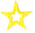 JKM Outline of Star Applique (Iron On)