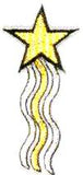 JKM Small Star with Streamers Applique (Stick On)
