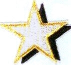 JKM Large Shadowed Star Applique (Stick On)