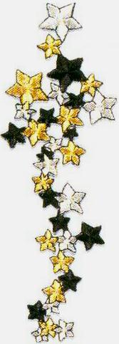 JKM Metallic Star Cluster Applique (Iron On)