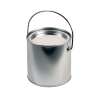 JKM Tin Paint Cans with Tin Lid & Metal Handle