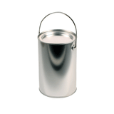 JKM Tin Paint Cans with Tin Lid & Metal Handle