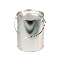 JKM Tin Paint Cans with Tin Lid & Metal Handle