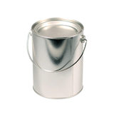 JKM Tin Paint Cans with Tin Lid & Metal Handle