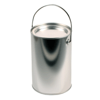 JKM Tin Paint Cans with Tin Lid & Metal Handle
