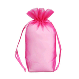 JKM Organza Square Gusset Bag with Drawstring - 4" x 6" x 2"