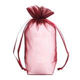 JKM Organza Square Gusset Bag with Drawstring - 4" x 6" x 2"