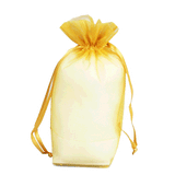 JKM Organza Square Gusset Bag with Drawstring - 4" x 6" x 2"