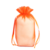 JKM Organza Square Gusset Bag with Drawstring - 4" x 6" x 2"