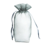 JKM Organza Square Gusset Bag with Drawstring - 4" x 6" x 2"