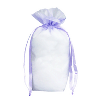 JKM Organza Square Gusset Bag with Drawstring - 5" x 8" x 2 1/2"