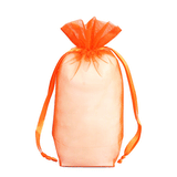JKM Organza Square Gusset Bag with Drawstring - 5" x 8" x 2 1/2"