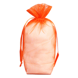 JKM Organza Square Gusset Bag with Drawstring - 6" x 9 1/2" x 3"
