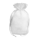 JKM Organza Square Gusset Bag with Drawstring - 8" x 10" x 4"