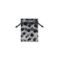 JKM Paw Print Sheer Bags
