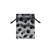 JKM Paw Print Sheer Bags