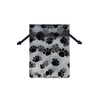 JKM Paw Print Sheer Bags