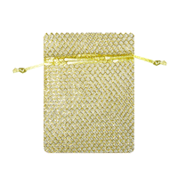 JKM Metallic Loose Weave Mesh Bag