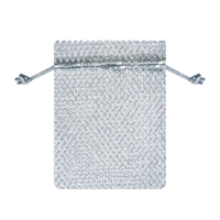 JKM Metallic Loose Weave Mesh Bag