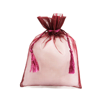 JKM Organza Bags with Cord & Tassels - 3" x 4"