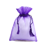 JKM Organza Bags with Cord & Tassels - 6" x 10"