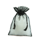 JKM Organza Bags with Cord & Tassels - 6" x 10"