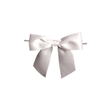 JKM Pre-Tied Bows with Wire Twist - Satin Ribbon