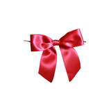 JKM Pre-Tied Bows with Wire Twist - Satin Ribbon