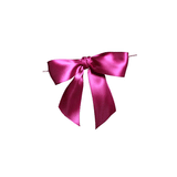 JKM Pre-Tied Bows with Wire Twist - Satin Ribbon