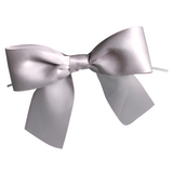 JKM Pre-Tied Bows with Wire Twist - Satin Ribbon