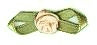 JKM Rose Ribbon with Folded Leaves - 1/2"x1 1/4"