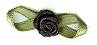 JKM Rose Ribbon with Folded Leaves - 1/2"x1 1/4"