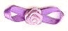 JKM Rose Ribbon with Folded Leaves - 1/2"x1 1/4"