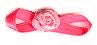 JKM Rose Ribbon with Folded Leaves - 1/2"x1 1/4"