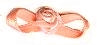 JKM Rose Ribbon with Folded Leaves - 1/2"x1 1/4"