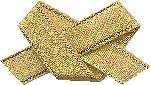 JKM Gold Narrow Acetate Ribbon